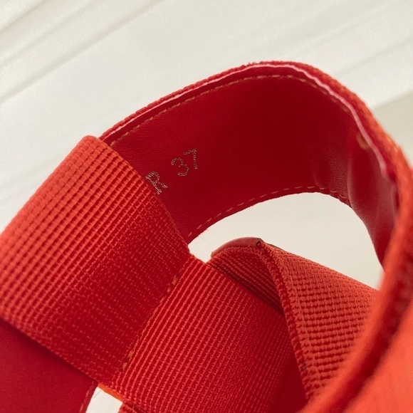 NWOT Silent D Anthropologie Trevor Gladiator Red Hook & Loop Strappy Sandals 36 - Picture 6 of 7